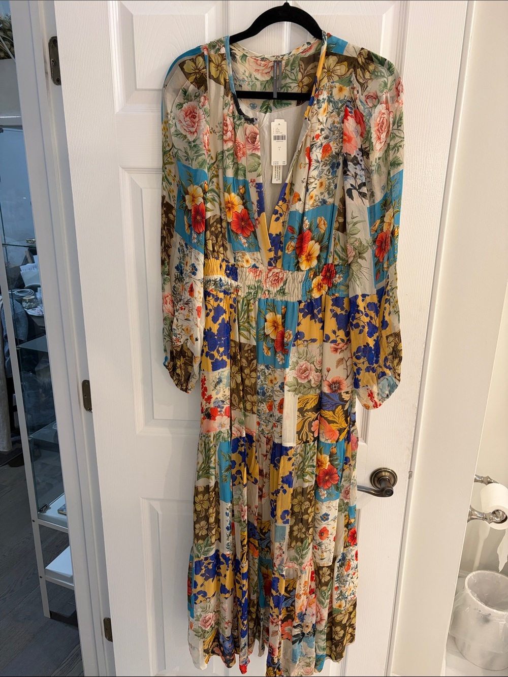 NWT Anthropologie Somerset Floral Chiffon Edition Maxi Dress Size L - Picture 6 of 15